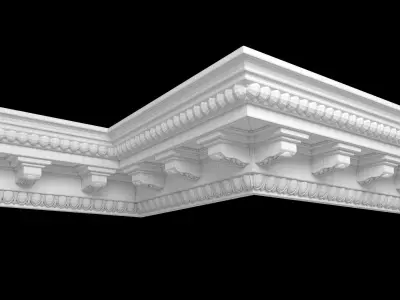 Decor molding 6 Low-poly 3D model