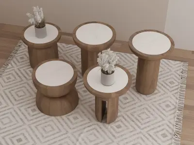 Side table 3D model