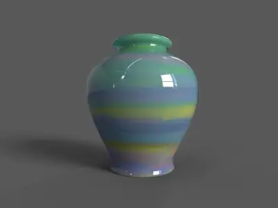 decorative vase set 1 3D model