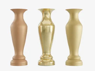 Decorative Vase Low-poly 3D model