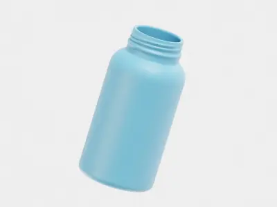 Cosmetic Bottle 0001 Low-poly 3D model