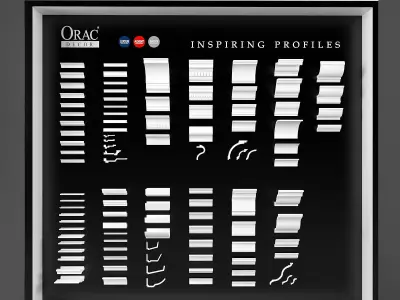 Collection of ceiling moldings Orac Decor 85 profiles 3D model