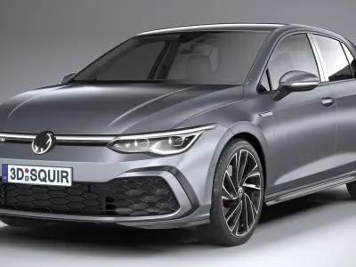 Volkswagen Golf GTD 5-door 2020 3D model