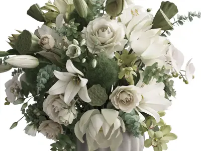 Flower In Vase 112 3D model