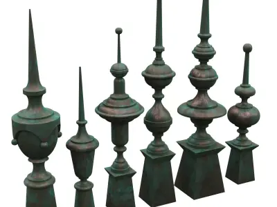 Architectural Metal Finials 0098 13-18 3D model