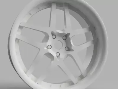 52mm Diameter 12MM HEX RC Wheels Amistad Charme  3D print model