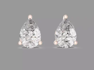 Diamond Earrings  3D print model