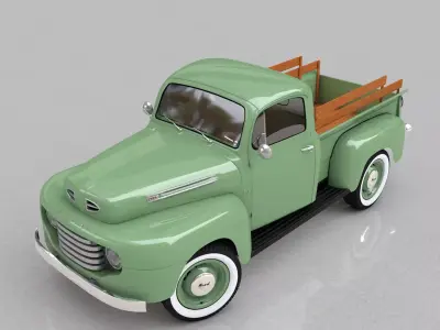 F-1 PICKUP 1948 3D model
