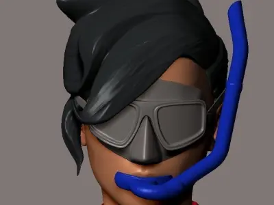 skin scuba8 3D print model
