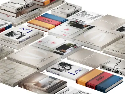 030 Decorative books set 01 neutral 00 3D model