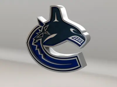 NHL Vancouver Canucks Team Logo 3D model