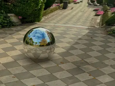 HDRI 020 Elegant Formal Garden  Low-poly 3D model