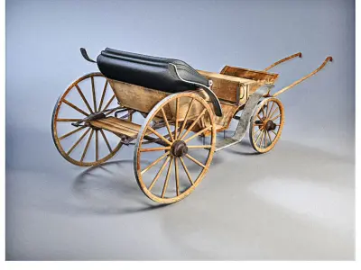 Carriage horse drawn 3D model