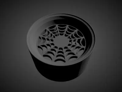 Spider Web Rims scalable and printable 3D print model