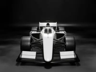 Formula 2 Car High Poly 3D model