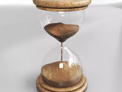 Hourglass 04 Low-poly 3D model