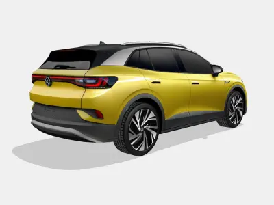 Volkswagen ID4 2021 Low-poly 3D model by Jose-Bronze