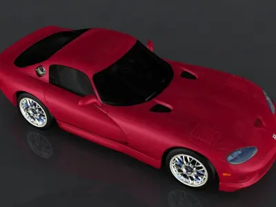 Dodge Viper GTS Low-poly 3D model