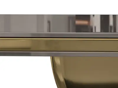 Botega Gold Table By Elve Luxury 3D model