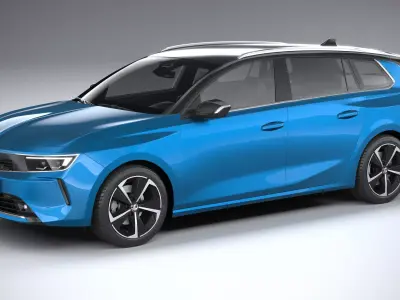 Vauxhall Astra Sports Tourer Basic 2022 3D model