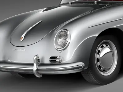 Porsche 356A Speedster 1955 3D model