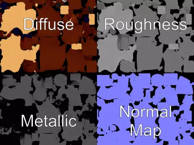 Charming Moose Cartoon model pack Low-poly 3D model