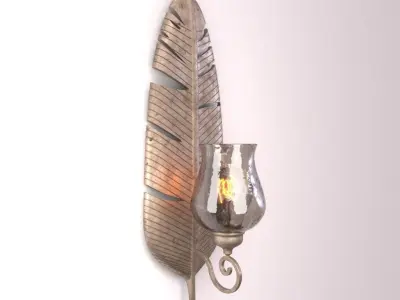 FEATHER SCONCE 3D model