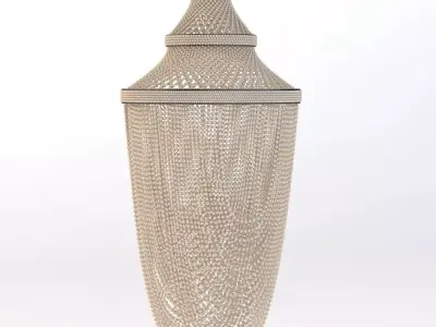 Luxe Shell Chandelier 3D model