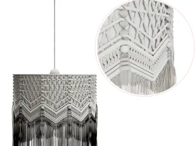 Boho Lampshade 3D model