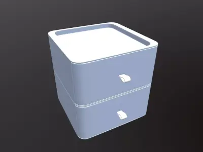 Plastic Organizer Desktop Drawer 3D model