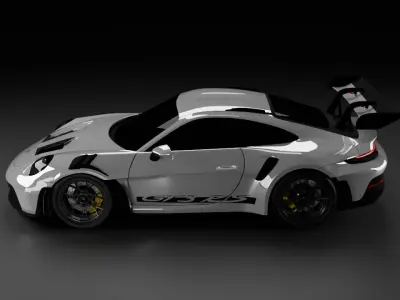 porsche 911 GT3 RS 3D model by 3Daniele - Rigged