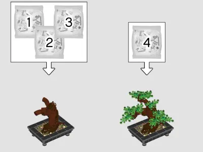 TwindBricks3D - 10281 Bonsai-Tree 3D print model