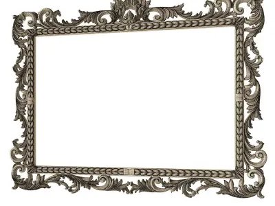 Mirror gold 3D model