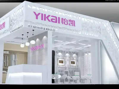 Booth - Area - 6X9-3DMAX2012-05 3D model