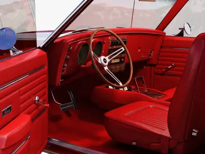 Chevrolet camaro 1968 3D model