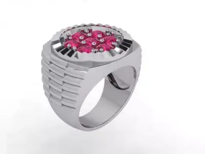 A Showcase of Luxury Men Rings Inspired by Watches  3D print model