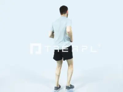Portrait 07C Running Jogging Football Sports Man Low-poly 3D model purchase