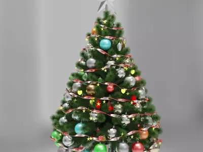 Christmas tree 3D model 17