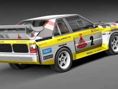 Audi Sport Quattro S1 E2 3D model