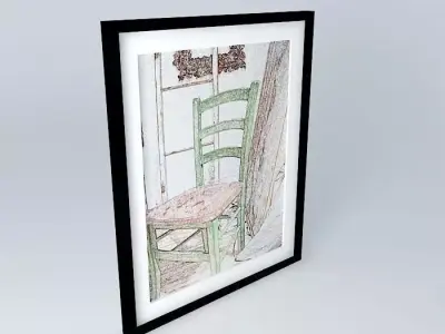arte art quadro painting Free 3D model