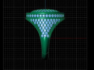 Print Ready STL 3DM  Gents Rings Diamond Men Ring  3D print model 42