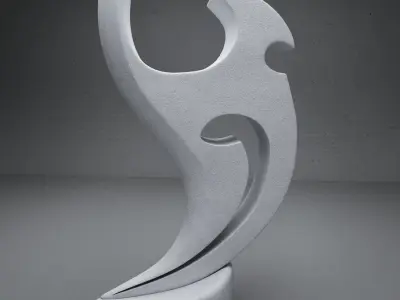 modern Abstract sculpture 02 3D model