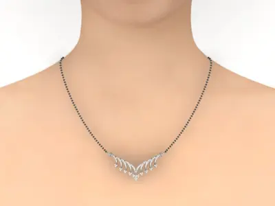 Luxury Necklace Diamonds  3D print model