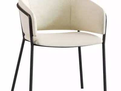 Vilhenna II chair and Bolero table 3D model
