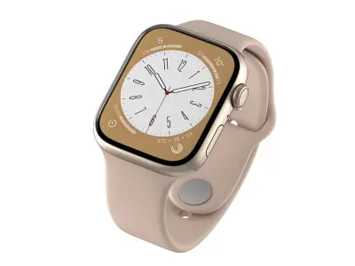 Apple Watch Series 8 Gold 3D model
