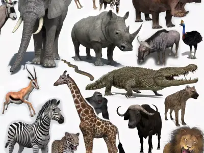Colossal Animal Pack HD - Animated 3D model