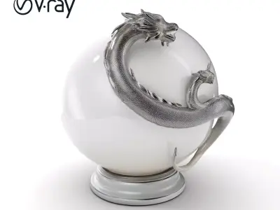 Dragon Sphere Decorative Model Pack Low-poly 3D model