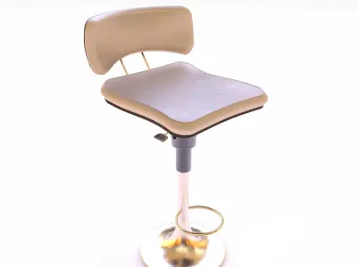 Bar Stool  Low-poly 3D model