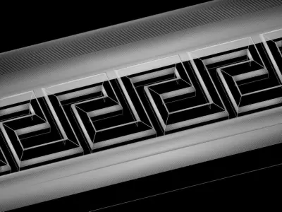 3d model stl wall molding plinth decor for CNC router 3D print model