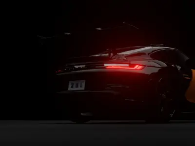 porsche 911 gt3 rs  Low-poly 3D model